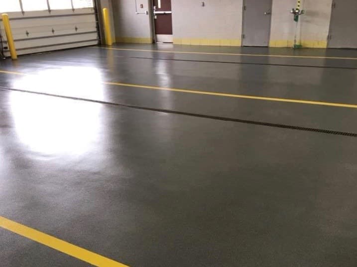Epoxy flooring in Garage